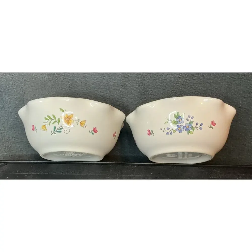 Vintage Pfaltzgraff Stoneware Bowls Discontinued Meadow Lane